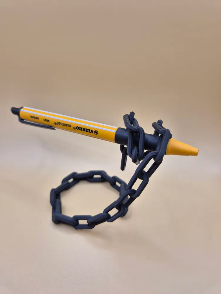 Floating Chain Pen Holder – Gravity Defying Desk Organizer, 3D Printed Levitating Pen Stand for Office, Home & Gaming Desk