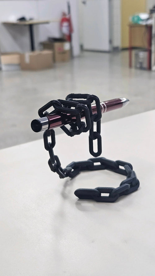 Floating Chain Pen Holder – Gravity Defying Desk Organizer, 3D Printed Levitating Pen Stand for Office, Home & Gaming Desk